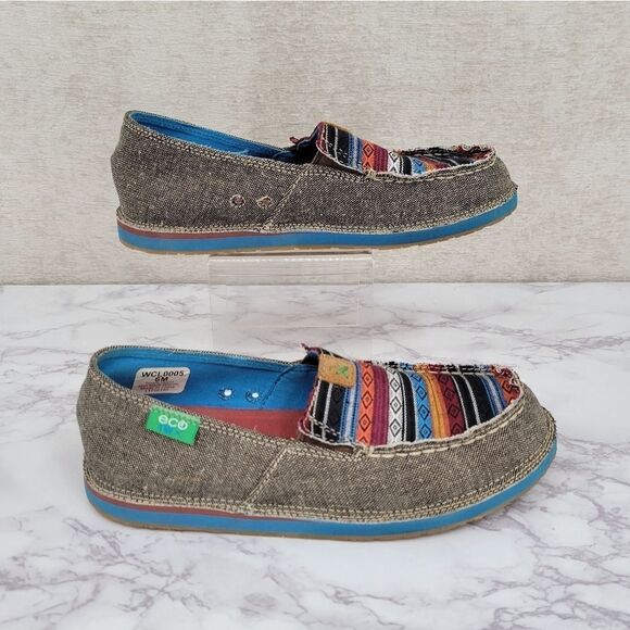 Twisted X Women's Serape Driving Moccasin Slip On Shoes Moc Toe Size 6 - Picture 2 of 8
